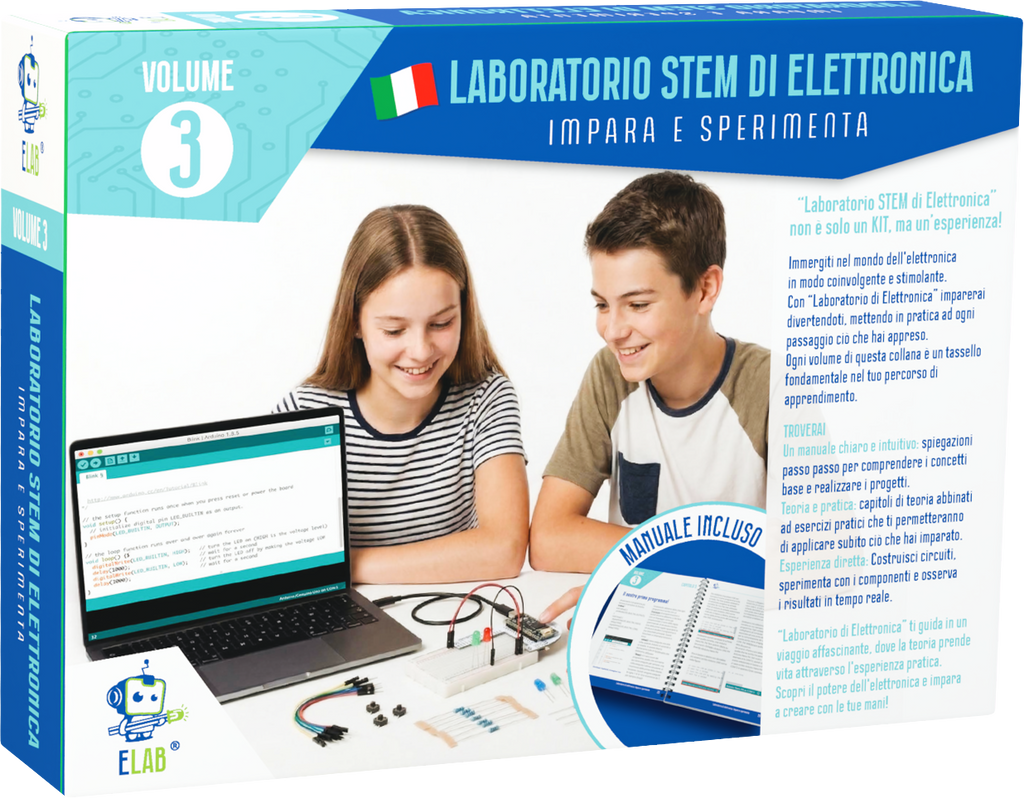 ELAB – Bundle Laboratorio di Elettronica Volume 1-2-3