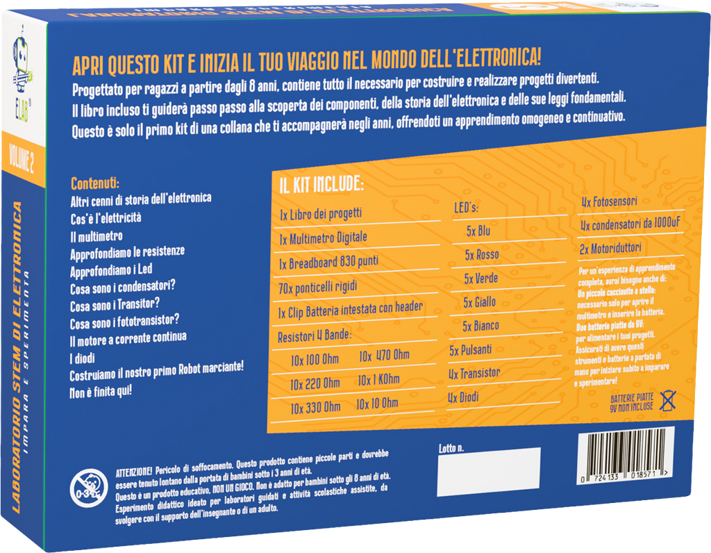 ELAB – Laboratorio di Elettronica Volume 2: Impara e Sperimenta
