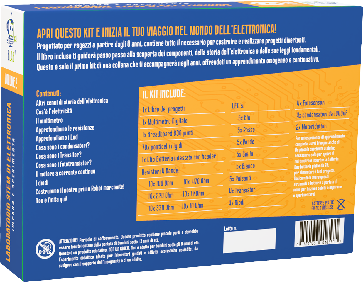 ELAB – Laboratorio di Elettronica Volume 2: Impara e Sperimenta