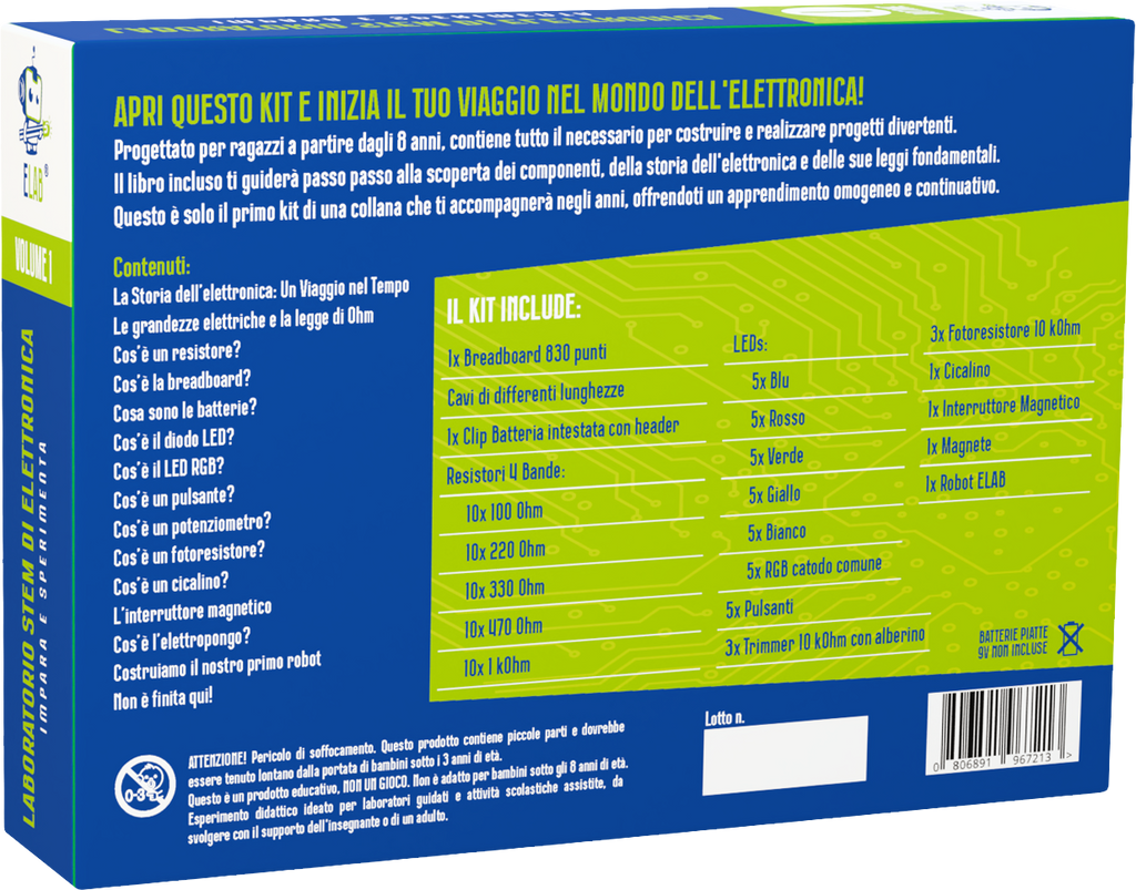 ELAB – Laboratorio di Elettronica Volume 1: Impara e Sperimenta