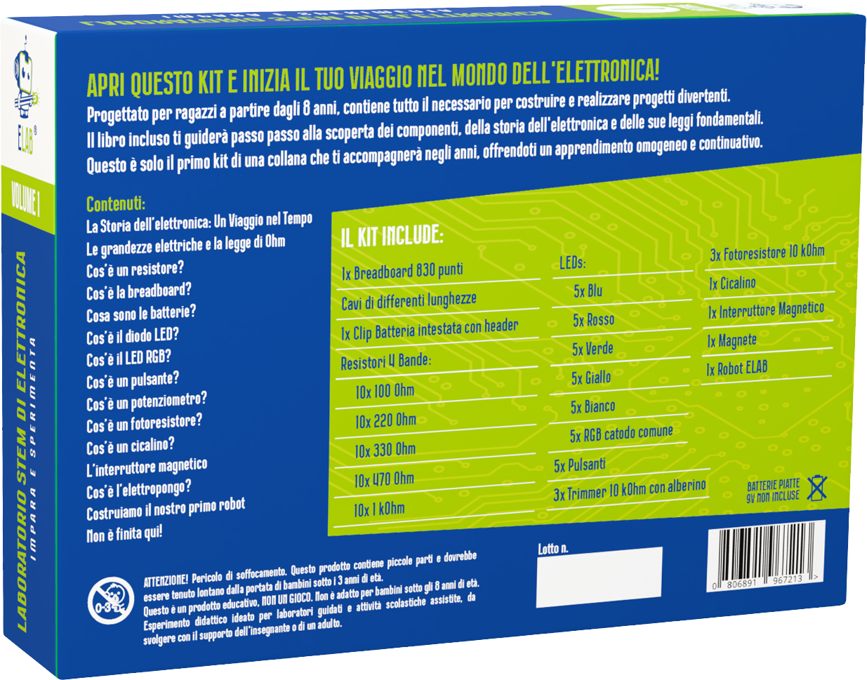 ELAB – Laboratorio di Elettronica Volume 1: Impara e Sperimenta