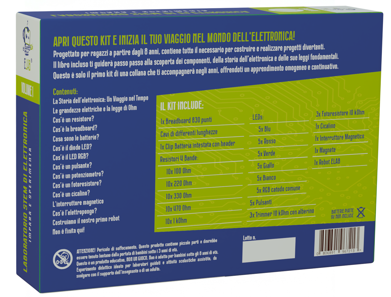 ELAB – Laboratorio di Elettronica Volume 1: Impara e Sperimenta