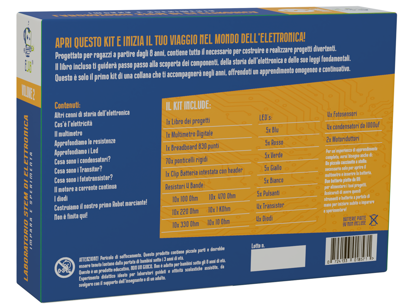 ELAB – Laboratorio di Elettronica Volume 2: Impara e Sperimenta